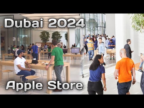 Dubai Mall 🇦🇪 Apple Store 2024 | New Products Review | iPhone Updated Prices [4K]