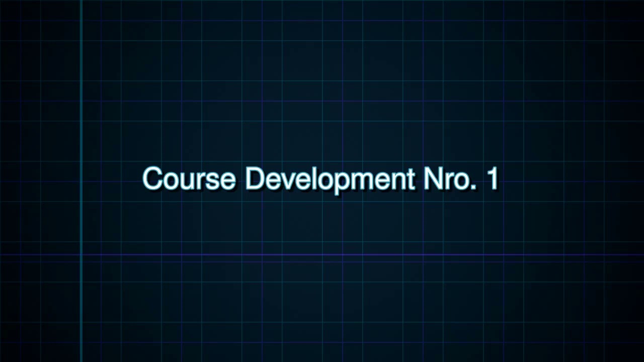 course development 1