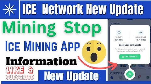 ICE Mining App New Updates 🏮📢 ll Ice Network Mining Stopped 🛑 II ICE Network