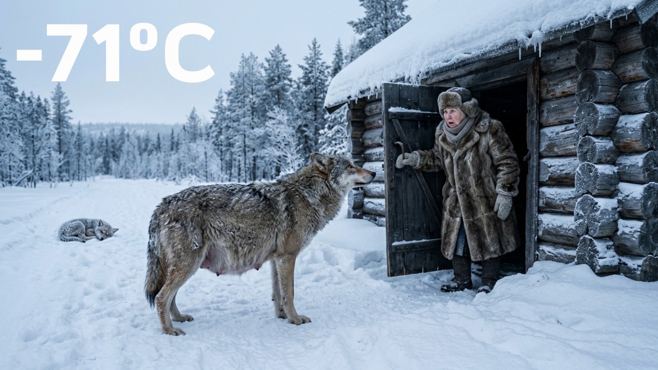 A Pregnant Wolf Pleads with an Old Woman — Her Frozen Cub Is Trapped in a Siberian Cave