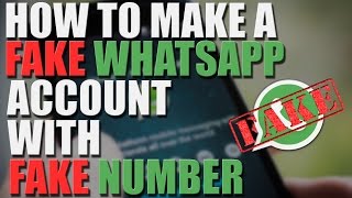 Create Fake Whatsapp Account With Fake Number | Latest 2017 | 100% Working screenshot 4