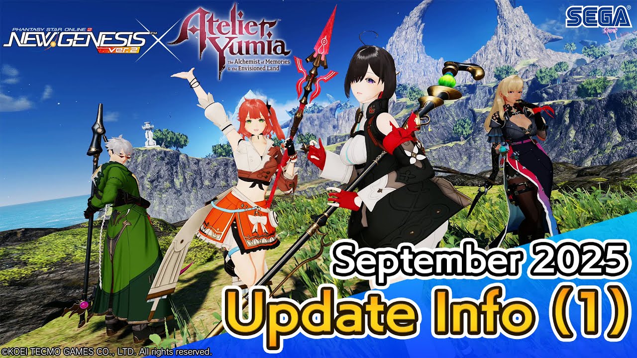 PSO2 NEW GENESIS September 2025 Update Information 1