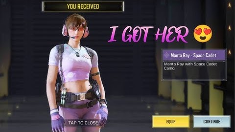 I WAS LUCKY 🤩MANTA RAY - SPACE CADET |FREESTYLE LUCKY BOX |CODMOBILE