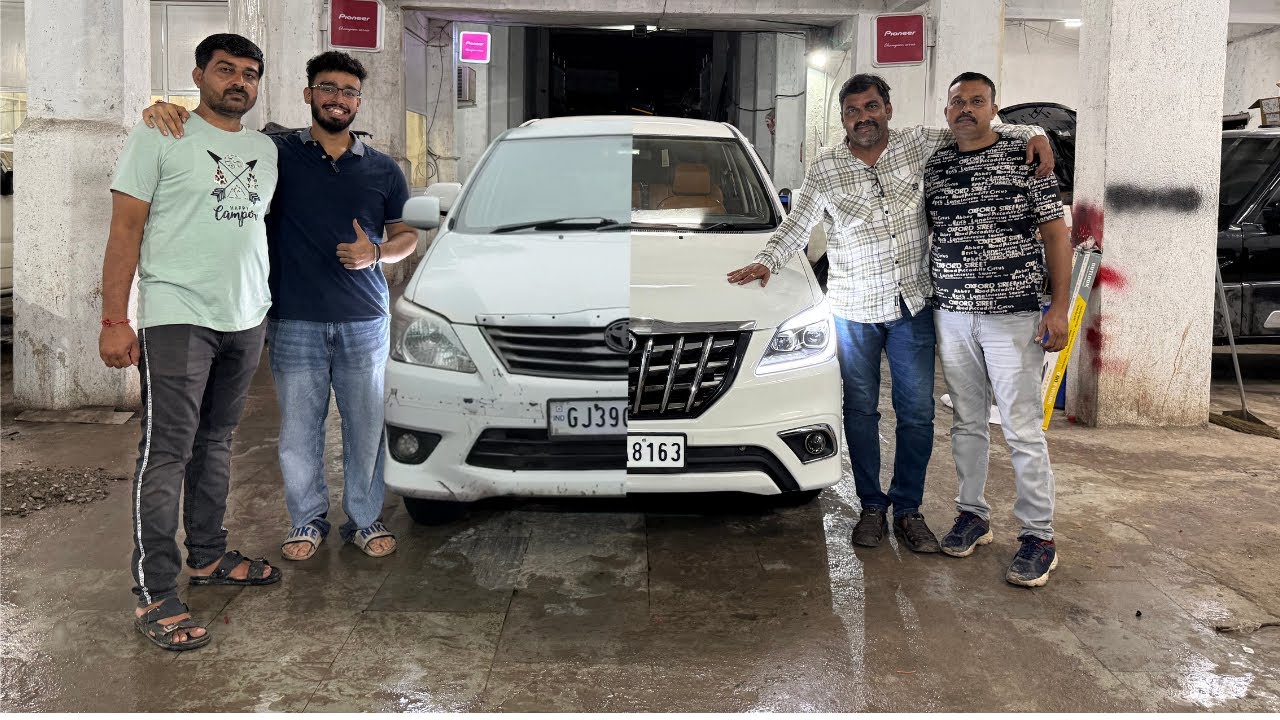 Gujarat’s ULTIMATE Innova Glow-Up|Type 3 to Type 4 BEAST with Projector, LED Tails & Dream Interior!