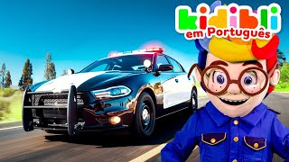 As crianças brincam de policiais | As crianças fingem brincar! ⛑ Kidibli