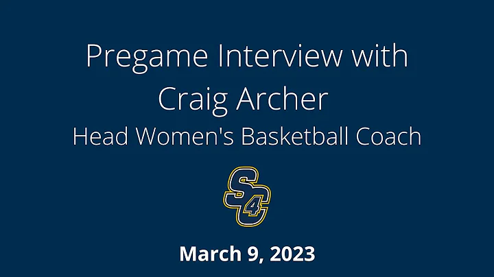 Head Women's Basketball Coach Craig Archer Pre Gam...