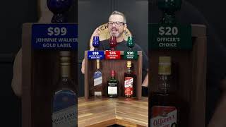 Can I Taste the $99 Scotch?! 🥃 JW Gold vs Buchanan’s 12 vs Officer’s Choice