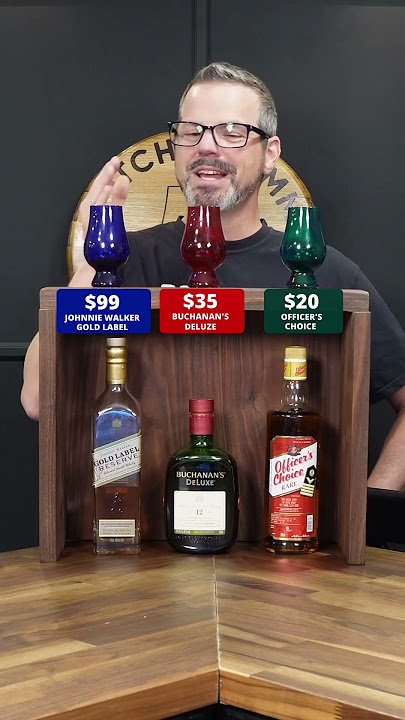 Can I Taste the $99 Scotch?! 🥃 JW Gold vs Buchanan’s 12 vs Officer’s Choice