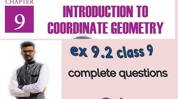 class 9 math ex 9.2 | introduction to coordinate geometry |ix class maths punjab board.