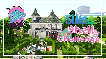 Sims4//100 Sub// Shell challenge//castle speed build//No CC