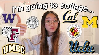 college decision reactions 2019 ✰ UCLA, UW, UMICH, NORTHEASTERN, UC BERKELEY +MORE