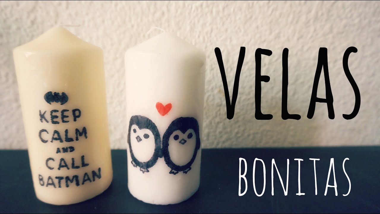 Como hacer VELAS PERSONALIZADAS con lettering 