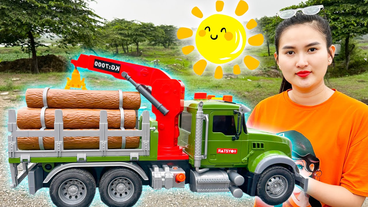 Cam Cam review chiếc xe ô tô cần cẩu gỗ, kéo được thân cây to bị đổ giữa đường - Cam Cam TV