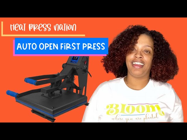 Heat Press Nation Black Series Auto Open Heat Press [First Press] 