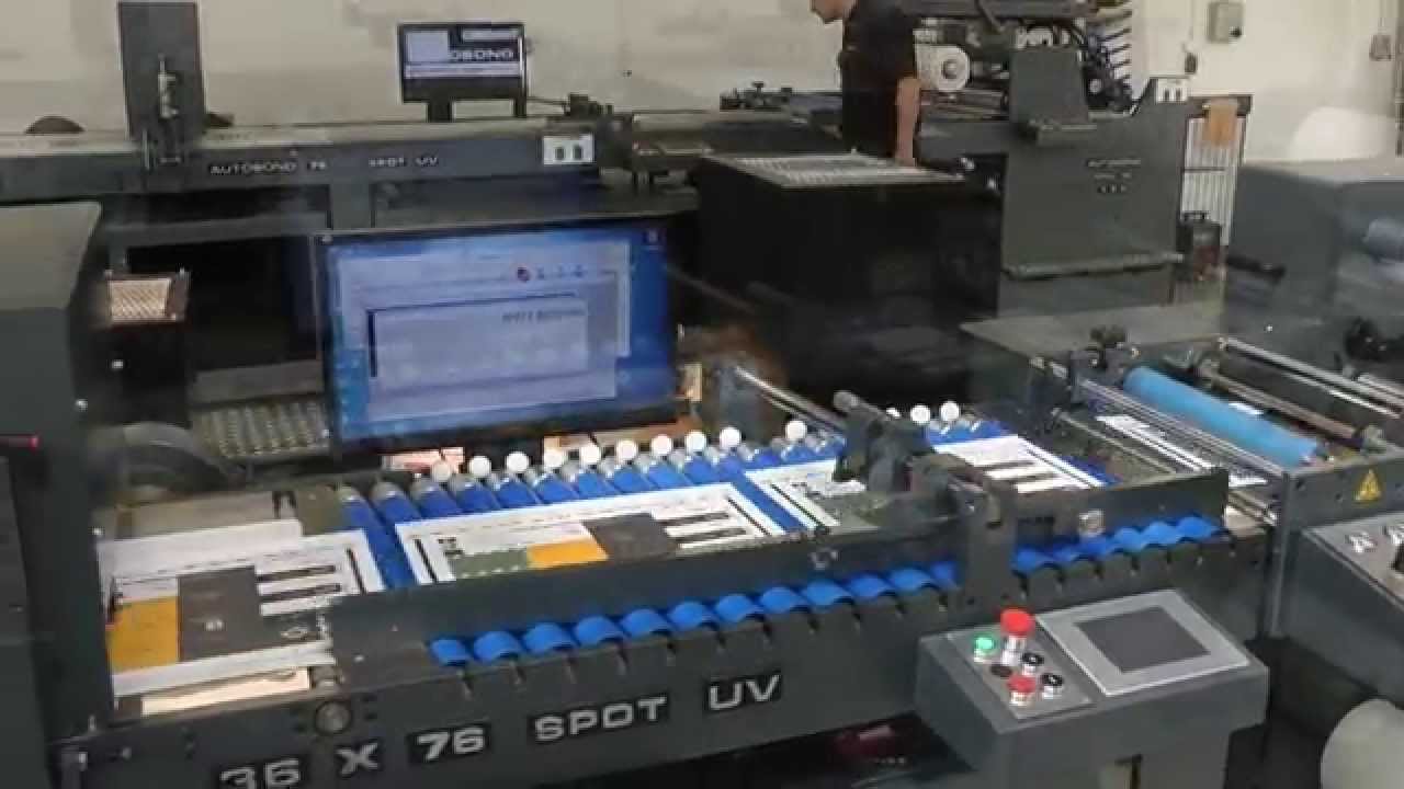 Inline inkjet spot UV varnish at 30 m/min, 20 m/min, & 10 m/min YouTube