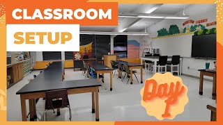 Middle School Classroom Setup Day 1