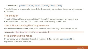 How to Generate Lists of True and False in Python Using List Comprehension