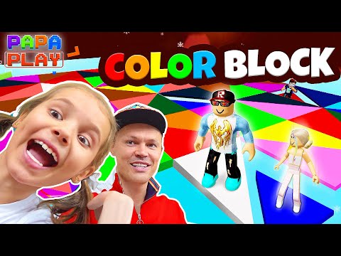 Видео: Очень прикольная игра Color block Roblox