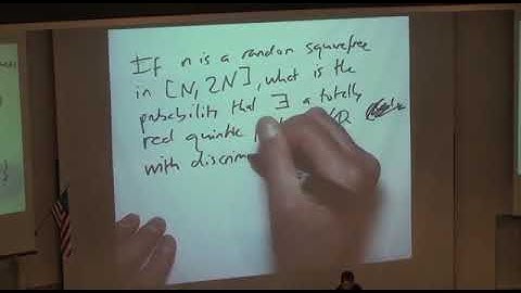 Geometric analytic number theory (Jordan Ellenberg) 1-4