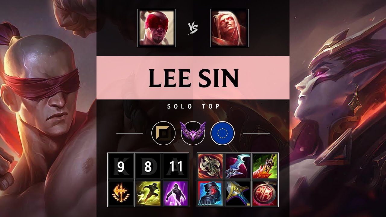 Lee Sin Top vs Vladimir - EUW Master Patch 25.12