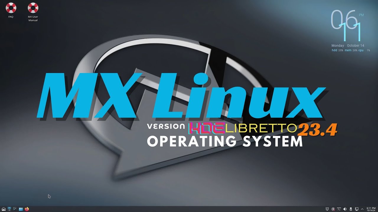 OS - MX Linux 23.4 KDE Libretto - YouTube