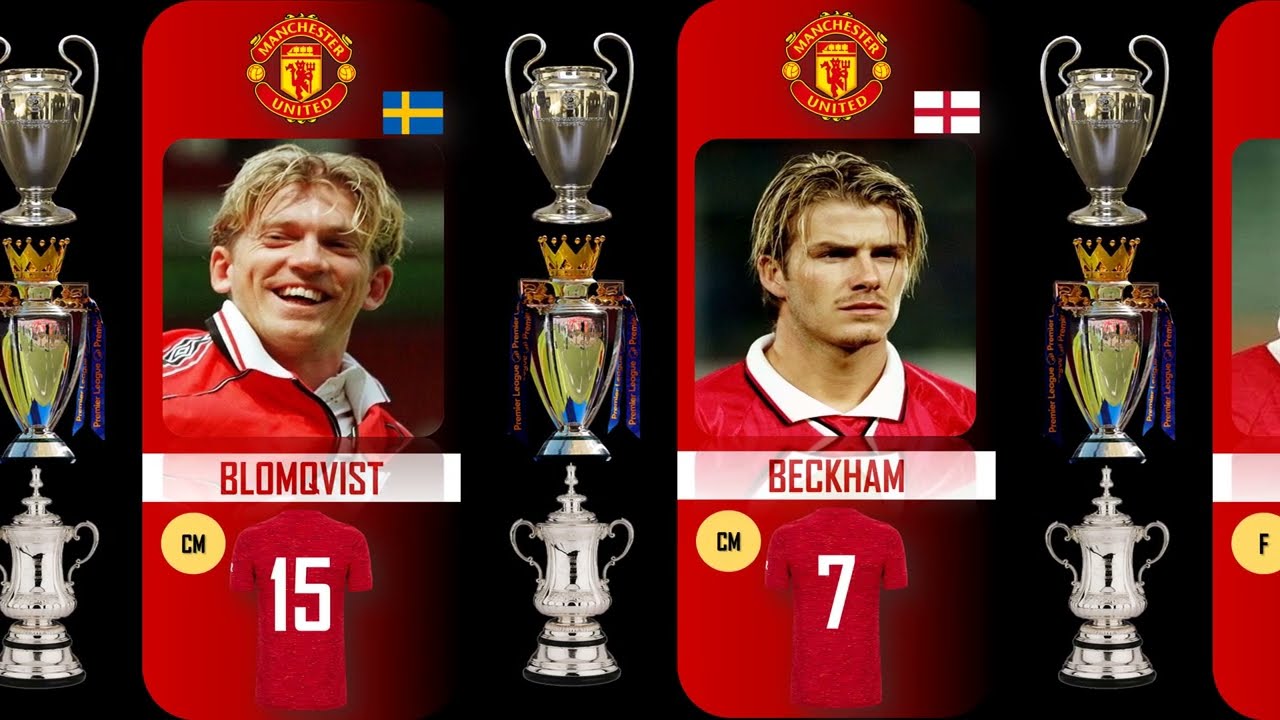 Сравнение: состав обладателей тройного титула «Манчестер Юнайтед», начиная с 1998–1999 гг.