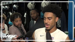 Bryce Young talks for first time since benching by Panthers