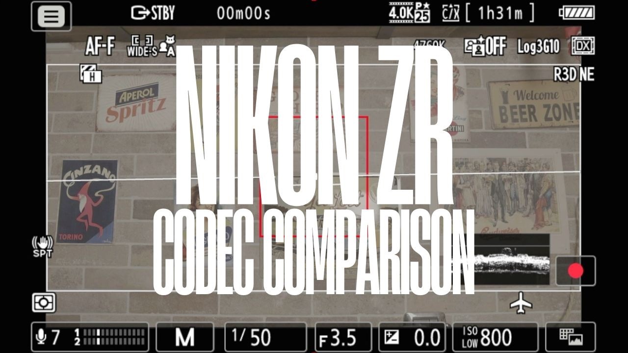 NIKON ZR ALL CODEC COMPARISON RED RAW NRAW PRORES RAW HQ H265 H264