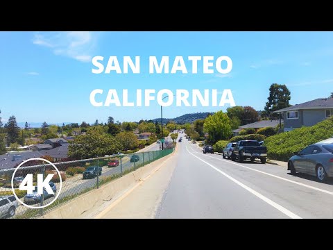 SAN MATEO CALIFORNIA, DRIVING, USA, [4K]