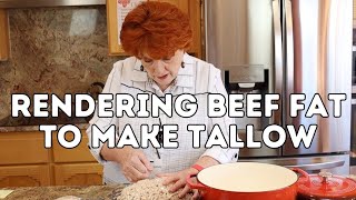 Rendering Beef Fat to Make Tallow