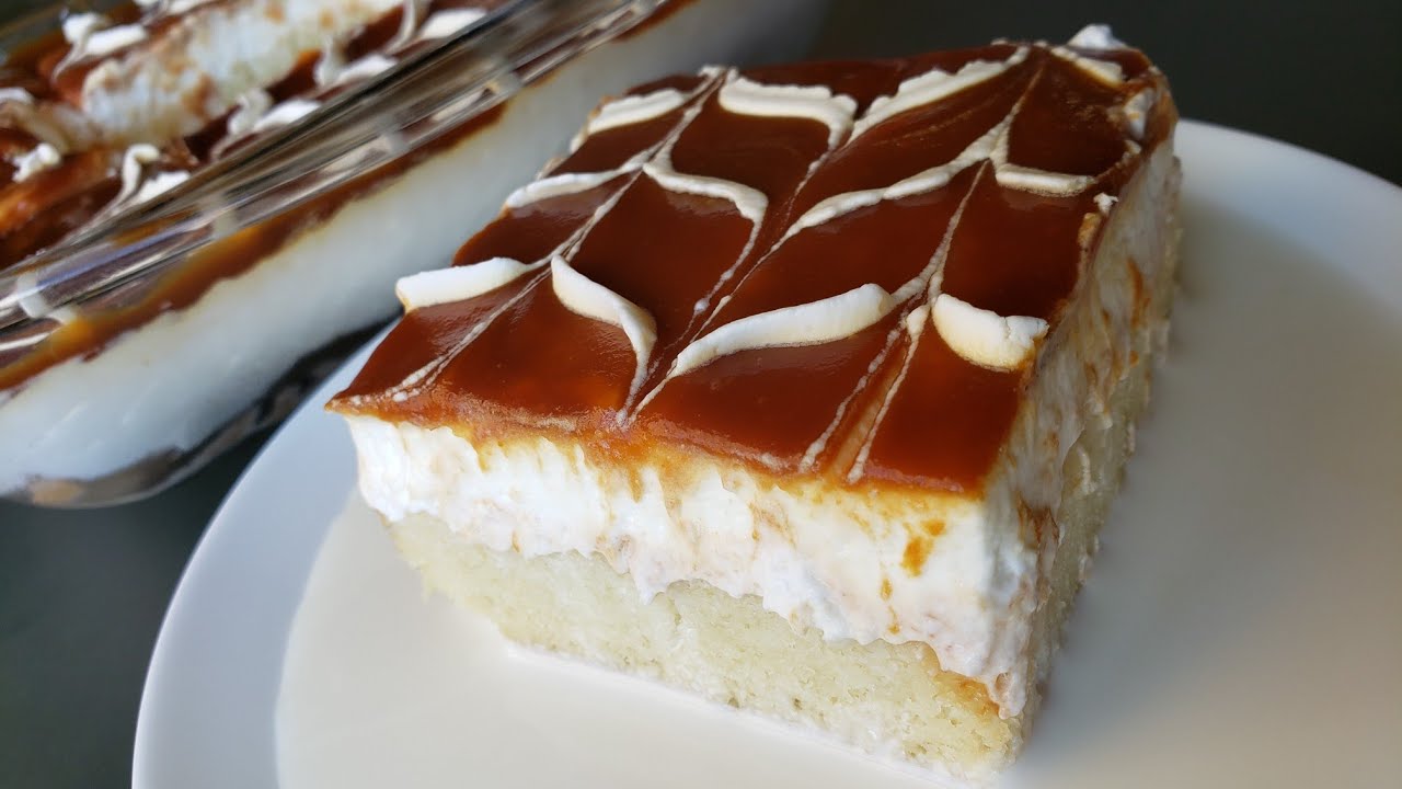 Turkish Tres Leches Cake Eggless Caramel Tres Leches Cake Turkish