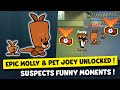 NEW EPIC CHARACTER WITH PET MOLLY & JOEY UNLOCKED ! SUSPECTS MYSTERY MANSION FUNNY MOMENTS #46