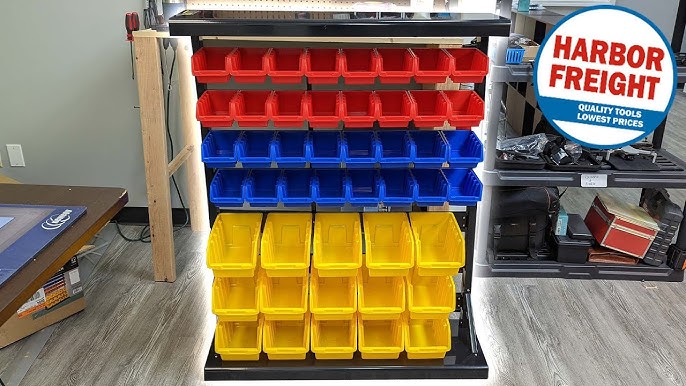 20 Bin Rail Mount Stackable Parts Storage