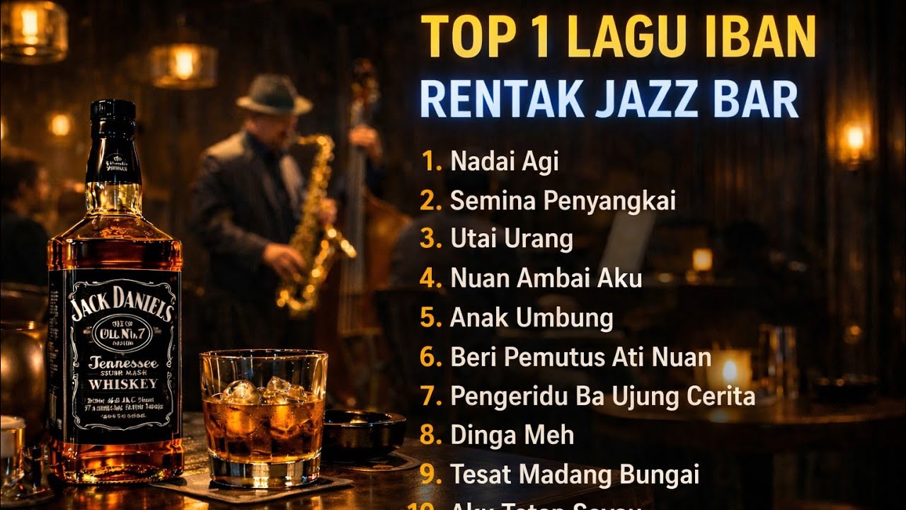 🎷TOP 10 LAGU IBAN – RENTAK JAZZ BAR/LAGU SANTAI NGIRUP LANGKAU🎶🔥 Lagu Iban Jazz Terbaik