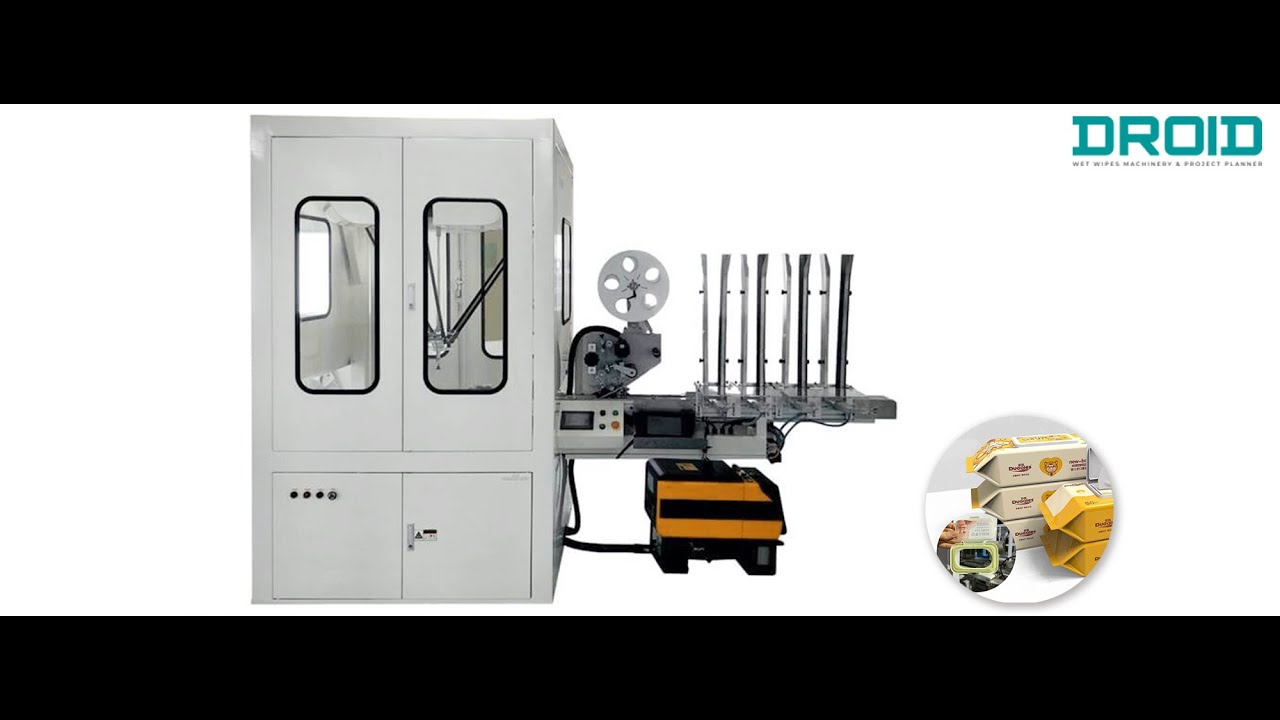 DH-L300 Spider robot wet wipes lid capping machine_Droid Group