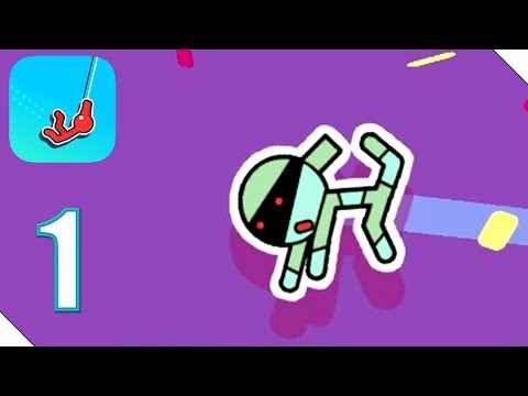 Stickman Hook Прохождение Часть 1 Мумия Стикмен Летает на Веревках