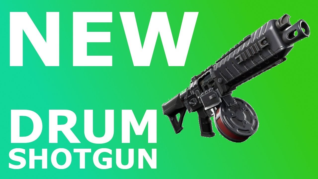 Fortnite Drum Shotgun Gameplay LIVE TEST YouTube 