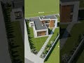 L shape house design 9mx12m