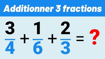 Additionner 3 FRACTIONS ✅ Exemple simple ! 💪 Math | Collège | CRPE