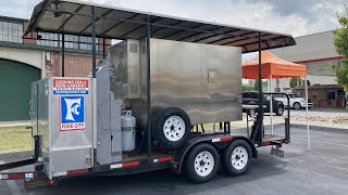 The Q Mobile Smoker at Food City Kingsport Tennessee / smoking meats