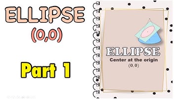 Ellipse with center at the origin (0,0) - part 1 || (Pre-calculus)
