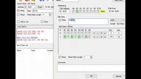 Test I2C Device MCP23008 with Comm Operator