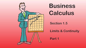 Business Calculus - Math 1329 - Section 1.5 (Part 1) - Limits and Continuity