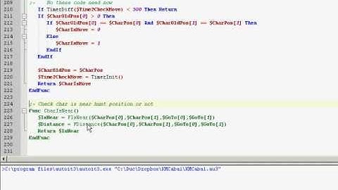 AutoIT - Distance, IsNear