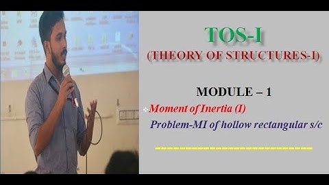 MOMENT OF INERTIA -HOLLOW RECTANGULAR SECTION