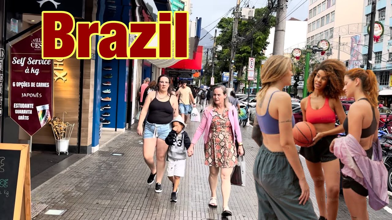 🇧🇷Nova Friburgo Rio de Janeiro Brazil Walking tour 4K 2025