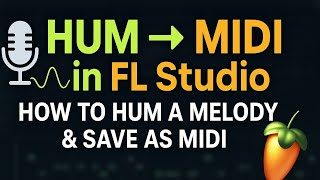 How To Hum A Melody And Save As Midi In FL Studio
