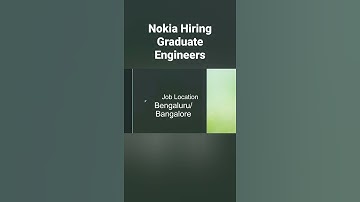 Nokia Hiring| Software Job| Fresher Job| IT Job #subscribe #shorts #jobseekers