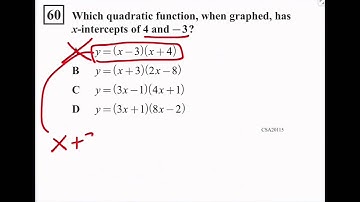Algebra 1 CST Review - #60