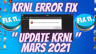 KRNL Error Fix(The Version Of KRNL You Use Is Outdated) How To Update KRNL